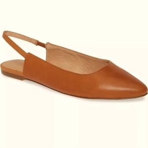Madewell The Margot sling back flats in leather